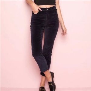 Brandy Melville jane black corduroy pants